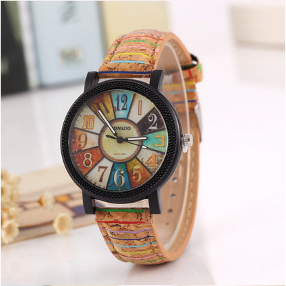 Casual Vintage Leather Women’s Quartz Wrist Watch – Perfect Gift Clock