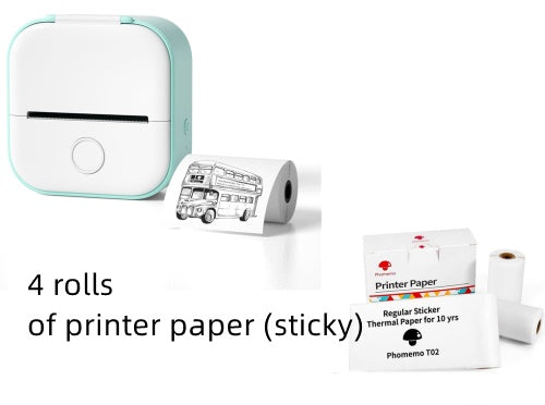 Portable Mini Thermal Label & Photo Printer – Bluetooth-Compatible, Home & Student Use, Price Tag Printer