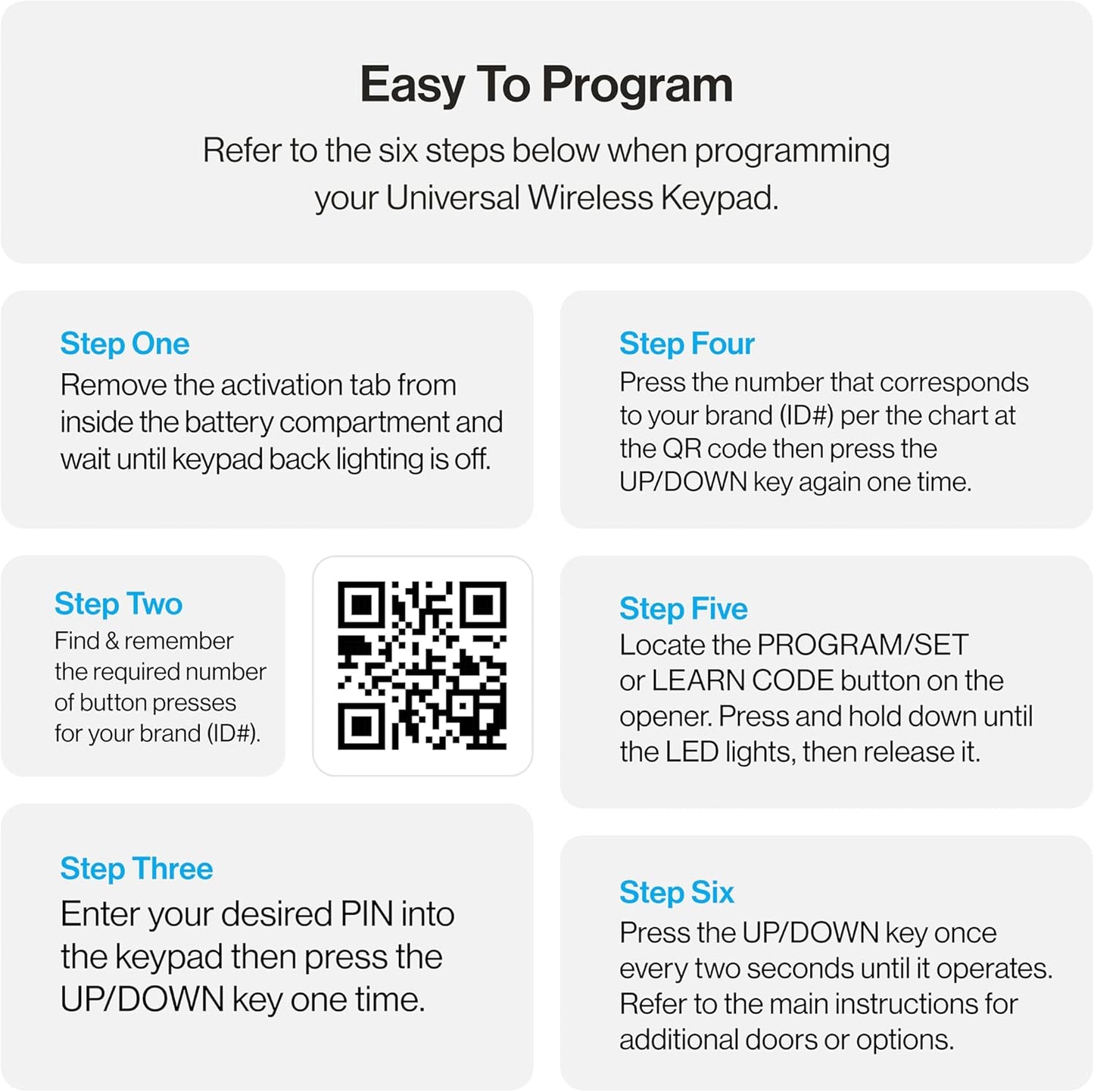 Genie GUK-R Wireless Universal Garage Door Opener Keypad,  Backlit Keyless Entry,  Universal Compatibility