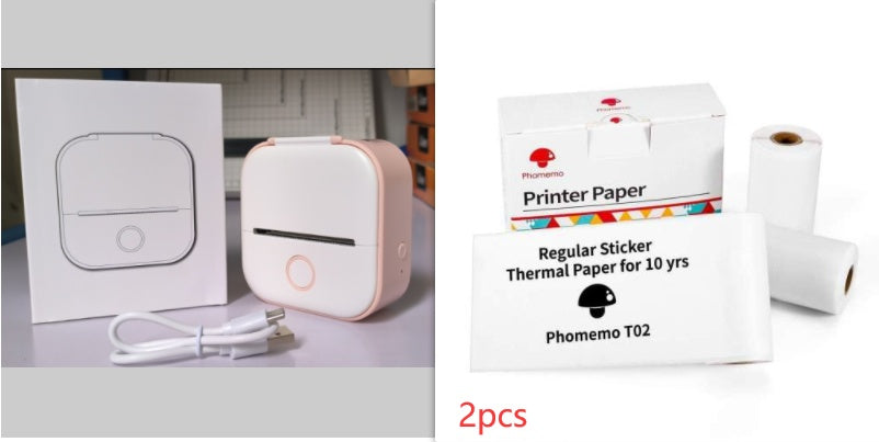 Portable Mini Thermal Label & Photo Printer – Bluetooth-Compatible, Home & Student Use, Price Tag Printer