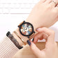 Casual Vintage Leather Women’s Quartz Wrist Watch – Perfect Gift Clock
