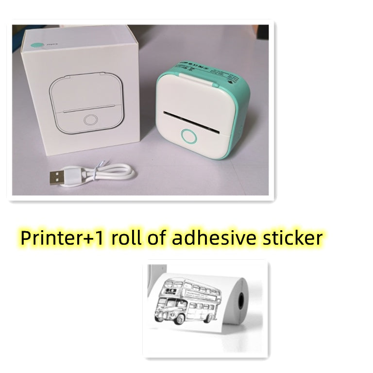 Portable Mini Thermal Label & Photo Printer – Bluetooth-Compatible, Home & Student Use, Price Tag Printer